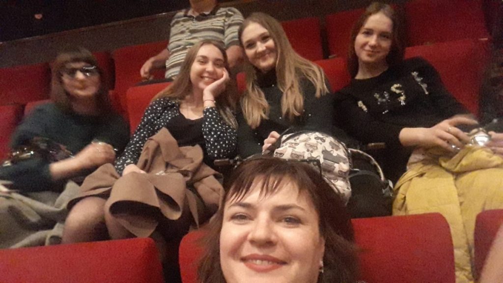 March 14, 2019 The curator of the 5th group of the 1st course organized an educational event - visiting the cinema them. O. Dovzhenka