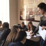 On October 2, a meeting – acquaintance of the curator with students