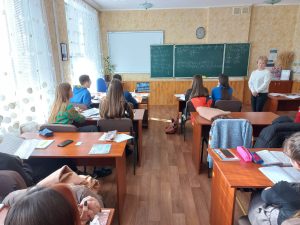 15 листопада 2022 доцент Зуйкіна С.С. провела профорієнтаційний захід для школярів смт. Котельва, Полтавської області