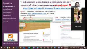 Кафедральний вебінар "Виробнича фармацевтична практика з аптечної технології ліків" 16 грудня 2024 року